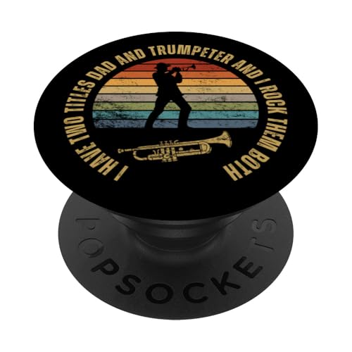 Trompeter und Papa Stolz, lustige Männer Trompete PopSockets Klebender PopGrip Trompeter und Papa Stolz, lustige Männer Trompete PopSockets Klebender PopGrip von Funny Trumpet Accessories & Designs For Trumpeter