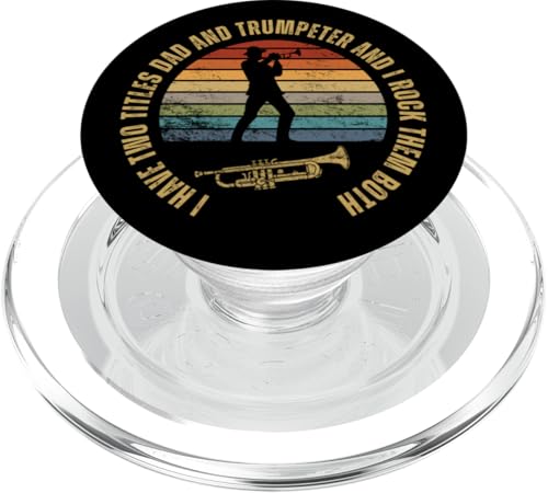 Trompeter und Papa Stolz, lustige Männer Trompete PopSockets PopGrip für MagSafe Trompeter und Papa Stolz, lustige Männer Trompete PopSockets PopGrip für MagSafe von Funny Trumpet Accessories & Designs For Trumpeter