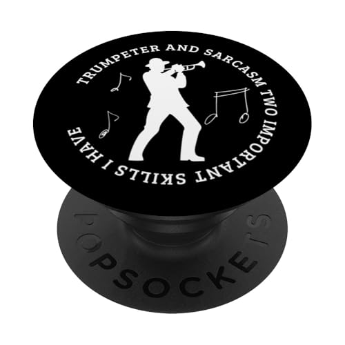 Trompeter und Sarkasmus lustiger Trompetenspieler PopSockets Klebender PopGrip Trompeter und Sarkasmus lustiger Trompetenspieler PopSockets Klebender PopGrip von Funny Trumpet Accessories & Designs For Trumpeter
