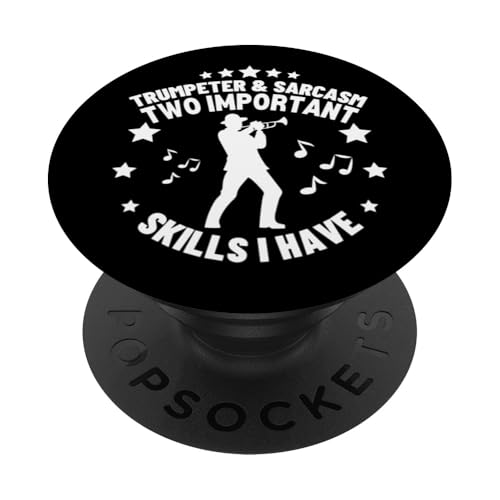 Trompeter und Sarkasmus lustiger Trompetenspieler PopSockets Klebender PopGrip Trompeter und Sarkasmus lustiger Trompetenspieler PopSockets Klebender PopGrip von Funny Trumpet Accessories & Designs For Trumpeter