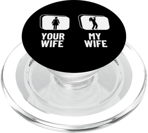 Your Wife My Wife Trompete Ehemann Lustiger Trompeter PopSockets PopGrip für MagSafe Your Wife My Wife Trompete Ehemann Lustiger Trompeter PopSockets PopGrip für MagSafe von Funny Trumpet Accessories & Designs For Trumpeter