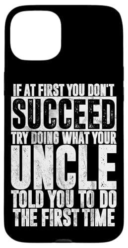 Best Uncle Fun Proud Uncle Lover Onkel Zitat Humor Sarcasm Hülle für iPhone 15 Plus von Funny Uncle And Niece Nephew Sarcastic Quotes