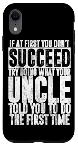 Best Uncle Fun Proud Uncle Lover Onkel Zitat Humor Sarcasm Hülle für iPhone XR von Funny Uncle And Niece Nephew Sarcastic Quotes