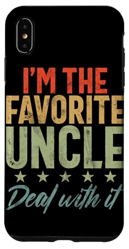 I'm The Favorite Uncle Deal With It Father's Day Oncle Hülle für iPhone XS Max von Funny Uncle And Niece Nephew Sarcastic Quotes