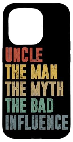 Onkel Der Mann Der Mythos Der böse Einfluss Vatertags-Retro Hülle für iPhone 15 Pro von Funny Uncle And Niece Nephew Sarcastic Quotes