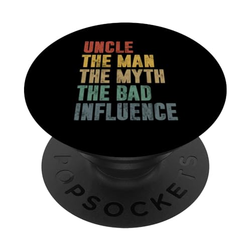 Onkel Der Mann Der Mythos Der böse Einfluss Vatertags-Retro PopSockets Klebender PopGrip Onkel Der Mann Der Mythos Der böse Einfluss Vatertags-Retro PopSockets Klebender PopGrip von Funny Uncle And Niece Nephew Sarcastic Quotes