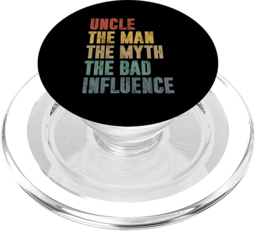 Onkel Der Mann Der Mythos Der böse Einfluss Vatertags-Retro PopSockets PopGrip für MagSafe Onkel Der Mann Der Mythos Der böse Einfluss Vatertags-Retro PopSockets PopGrip für MagSafe von Funny Uncle And Niece Nephew Sarcastic Quotes