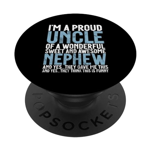 Stolzer Onkel eines wunderbaren Neffen sarkastische Zitate Onkel PopSockets Klebender PopGrip Stolzer Onkel eines wunderbaren Neffen sarkastische Zitate Onkel PopSockets Klebender PopGrip von Funny Uncle And Niece Nephew Sarcastic Quotes