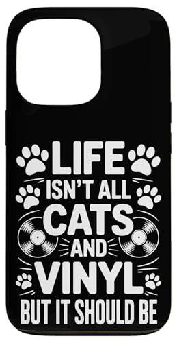 Cats And Vinyl Schallplatte Lustiges Vinyl Hülle für iPhone 13 Pro von Funny Vinyl Cool Vinyl And Cats Design