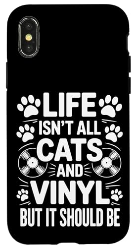 Cats And Vinyl Schallplatte Lustiges Vinyl Hülle für iPhone X/XS Cats And Vinyl Schallplatte Lustiges Vinyl Hülle für iPhone X/XS von Funny Vinyl Cool Vinyl And Cats Design