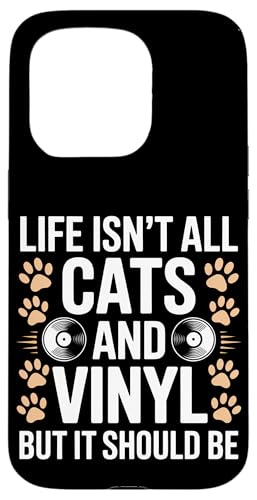 Cats And Vinyl Schallplatte Lustiges Vinyl Hülle für iPhone 15 Pro von Funny Vinyl Cool Vinyl And Cats Designs