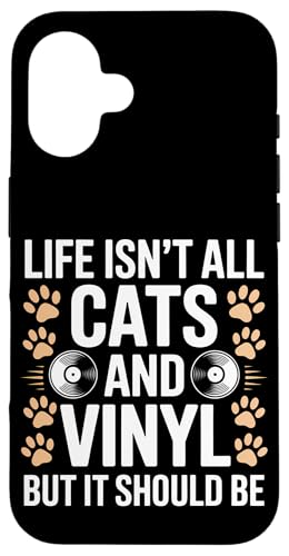 Cats And Vinyl Schallplatte Lustiges Vinyl Hülle für iPhone 16 Cats And Vinyl Schallplatte Lustiges Vinyl Hülle für iPhone 16 von Funny Vinyl Cool Vinyl And Cats Designs