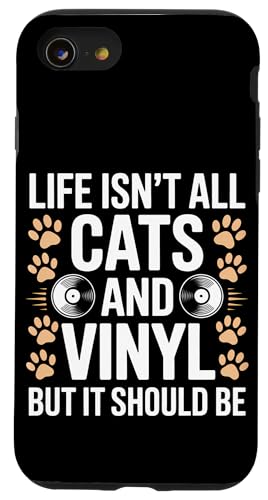 Cats And Vinyl Schallplatte Lustiges Vinyl Hülle für iPhone SE (2020) / 7 / 8 von Funny Vinyl Cool Vinyl And Cats Designs