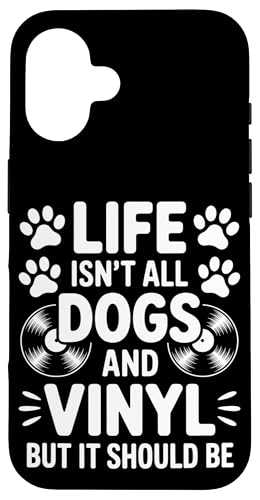 Dogs And Vinyl Schallplatte Lustiges Vinyl Hülle für iPhone 16 von Funny Vinyl Cool Vinyl And Dogs Designs