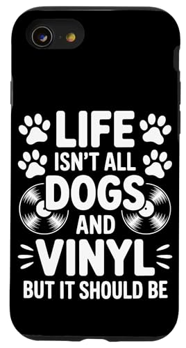 Dogs And Vinyl Schallplatte Lustiges Vinyl Hülle für iPhone SE (2020) / 7 / 8 von Funny Vinyl Cool Vinyl And Dogs Designs