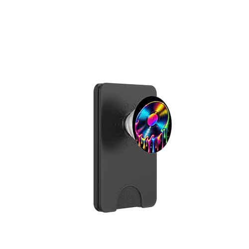 Bunte Schallplatten-Plattenspieler für Damen und Herren PopSockets PopWallet für MagSafe Bunte Schallplatten-Plattenspieler für Damen und Herren PopSockets PopWallet für MagSafe von Funny Vinyl Record Gifts for Men Women