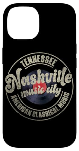 Nashville Music City Damen Herren Vintage Vinyl Schallplattenliebhaber Hülle für iPhone 14 Nashville Music City Damen Herren Vintage Vinyl Schallplattenliebhaber Hülle für iPhone 14 von Funny Vinyl Record Gifts for Men Women