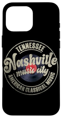 Nashville Music City Damen Herren Vintage Vinyl Schallplattenliebhaber Hülle für iPhone 16 Pro Max Nashville Music City Damen Herren Vintage Vinyl Schallplattenliebhaber Hülle für iPhone 16 Pro Max von Funny Vinyl Record Gifts for Men Women