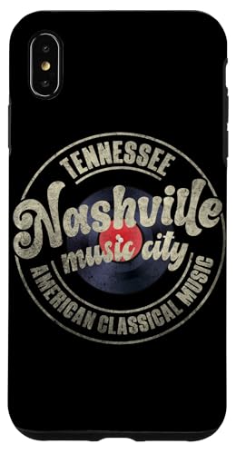 Nashville Music City Damen Herren Vintage Vinyl Schallplattenliebhaber Hülle für iPhone XS Max Nashville Music City Damen Herren Vintage Vinyl Schallplattenliebhaber Hülle für iPhone XS Max von Funny Vinyl Record Gifts for Men Women