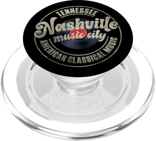 Nashville Music City Damen Herren Vintage Vinyl Schallplattenliebhaber PopSockets PopGrip für MagSafe Nashville Music City Damen Herren Vintage Vinyl Schallplattenliebhaber PopSockets PopGrip für MagSafe von Funny Vinyl Record Gifts for Men Women