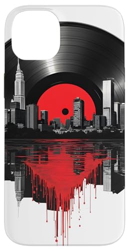 New York City Skyline DJ Vinyl Record Plattenspieler Herren Damen Hülle für iPhone 14 Plus New York City Skyline DJ Vinyl Record Plattenspieler Herren Damen Hülle für iPhone 14 Plus von Funny Vinyl Record Gifts for Men Women