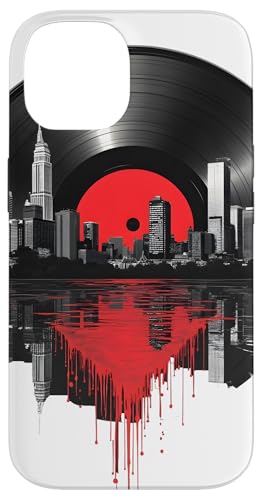 New York City Skyline DJ Vinyl Record Plattenspieler Herren Damen Hülle für iPhone 14 New York City Skyline DJ Vinyl Record Plattenspieler Herren Damen Hülle für iPhone 14 von Funny Vinyl Record Gifts for Men Women