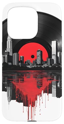 New York City Skyline DJ Vinyl Record Plattenspieler Herren Damen Hülle für iPhone 15 Pro New York City Skyline DJ Vinyl Record Plattenspieler Herren Damen Hülle für iPhone 15 Pro von Funny Vinyl Record Gifts for Men Women