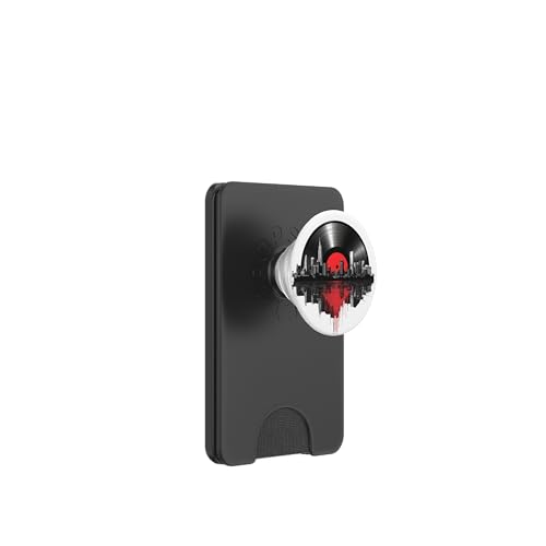 New York City Skyline DJ Vinyl Record Plattenspieler Herren Damen PopSockets PopWallet für MagSafe New York City Skyline DJ Vinyl Record Plattenspieler Herren Damen PopSockets PopWallet für MagSafe von Funny Vinyl Record Gifts for Men Women
