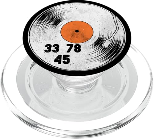 Plattenspieler für Schallplatten, Vintage-Stil, 33, 45, 78 U/min PopSockets PopGrip für MagSafe Plattenspieler für Schallplatten, Vintage-Stil, 33, 45, 78 U/min PopSockets PopGrip für MagSafe von Funny Vinyl Record Gifts for Men Women