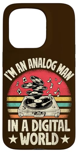 Retro Vinyl Record Lover I'm An Analog Man In A Digital World Hülle für iPhone 15 Pro Retro Vinyl Record Lover I'm An Analog Man In A Digital World Hülle für iPhone 15 Pro von Funny Vinyl Record Gifts for Men Women
