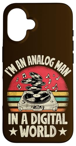 Retro Vinyl Record Lover I'm An Analog Man In A Digital World Hülle für iPhone 16 Retro Vinyl Record Lover I'm An Analog Man In A Digital World Hülle für iPhone 16 von Funny Vinyl Record Gifts for Men Women