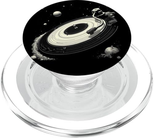 Space DJ Plattenspieler für Damen und Herren, Sonnensystem, Liebhaber PopSockets PopGrip für MagSafe Space DJ Plattenspieler für Damen und Herren, Sonnensystem, Liebhaber PopSockets PopGrip für MagSafe von Funny Vinyl Record Gifts for Men Women