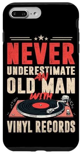 Unterschätze niemals einen alten Mann mit Schallplatten-LP-Player Hülle für iPhone 7 Plus/8 Plus Unterschätze niemals einen alten Mann mit Schallplatten-LP-Player Hülle für iPhone 7 Plus/8 Plus von Funny Vinyl Record Gifts for Men Women