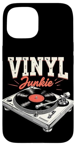 Vinyl Junkie Vintage Music Lover LP Plattenspieler Plattenspieler Hülle für iPhone 15 Vinyl Junkie Vintage Music Lover LP Plattenspieler Plattenspieler Hülle für iPhone 15 von Funny Vinyl Record Gifts for Men Women