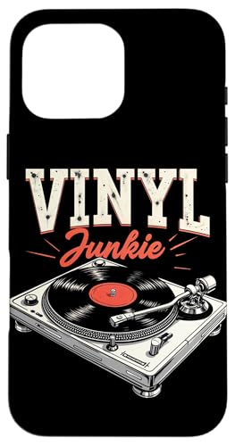 Vinyl Junkie Vintage Music Lover LP Plattenspieler Plattenspieler Hülle für iPhone 16 Pro Max Vinyl Junkie Vintage Music Lover LP Plattenspieler Plattenspieler Hülle für iPhone 16 Pro Max von Funny Vinyl Record Gifts for Men Women