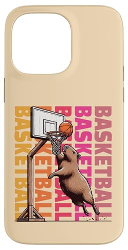 Basketball Spaß – Capybara Basketball im Freien Dunk Hülle für iPhone 14 Pro Max Basketball Spaß – Capybara Basketball im Freien Dunk Hülle für iPhone 14 Pro Max von Funny animal kawaii