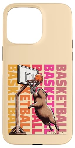 Basketball Spaß – Capybara Basketball im Freien Dunk Hülle für iPhone 15 Pro Max Basketball Spaß – Capybara Basketball im Freien Dunk Hülle für iPhone 15 Pro Max von Funny animal kawaii