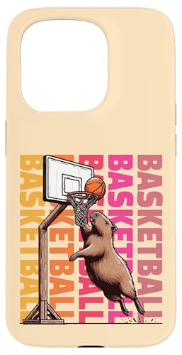 Basketball Spaß – Capybara Basketball im Freien Dunk Hülle für iPhone 15 Pro Basketball Spaß – Capybara Basketball im Freien Dunk Hülle für iPhone 15 Pro von Funny animal kawaii