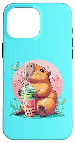 Bubble Tea Boba Capybara – Design Eistee mit Tiermotiven Hülle für iPhone 16 Pro Max Bubble Tea Boba Capybara – Design Eistee mit Tiermotiven Hülle für iPhone 16 Pro Max von Funny animal kawaii