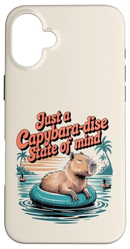 Capybara Fun - Tier im Urlaub totale Entspannung Hülle für iPhone 16 Plus Capybara Fun - Tier im Urlaub totale Entspannung Hülle für iPhone 16 Plus von Funny animal kawaii
