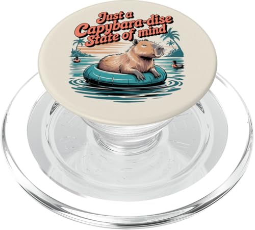 Capybara Fun - Tier im Urlaub totale Entspannung PopSockets PopGrip für MagSafe Capybara Fun - Tier im Urlaub totale Entspannung PopSockets PopGrip für MagSafe von Funny animal kawaii