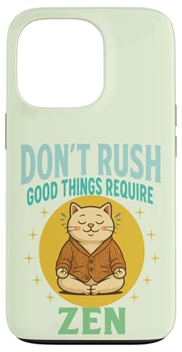 Katze Zen – humorvolle Meditation Illustration Entspannung Yoga Hülle für iPhone 13 Pro Katze Zen – humorvolle Meditation Illustration Entspannung Yoga Hülle für iPhone 13 Pro von Funny animal kawaii