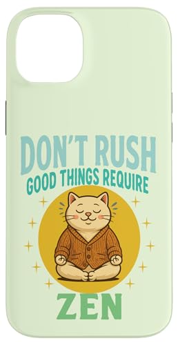 Katze Zen – humorvolle Meditation Illustration Entspannung Yoga Hülle für iPhone 14 Plus Katze Zen – humorvolle Meditation Illustration Entspannung Yoga Hülle für iPhone 14 Plus von Funny animal kawaii