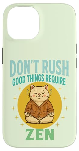 Katze Zen – humorvolle Meditation Illustration Entspannung Yoga Hülle für iPhone 14 Katze Zen – humorvolle Meditation Illustration Entspannung Yoga Hülle für iPhone 14 von Funny animal kawaii