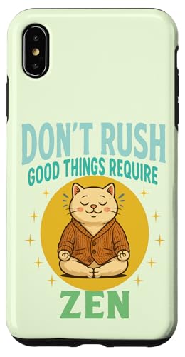 Katze Zen – humorvolle Meditation Illustration Entspannung Yoga Hülle für iPhone XS Max Katze Zen – humorvolle Meditation Illustration Entspannung Yoga Hülle für iPhone XS Max von Funny animal kawaii