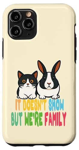 Katze und Hase – anders aber eine echte Familie Hülle für iPhone 11 Pro Katze und Hase – anders aber eine echte Familie Hülle für iPhone 11 Pro von Funny animal kawaii