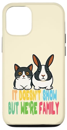 Katze und Hase – anders aber eine echte Familie Hülle für iPhone 12/12 Pro Katze und Hase – anders aber eine echte Familie Hülle für iPhone 12/12 Pro von Funny animal kawaii