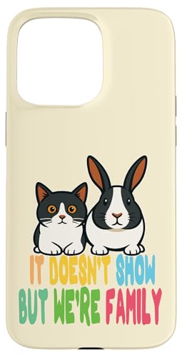 Katze und Hase – anders aber eine echte Familie Hülle für iPhone 15 Pro Max Katze und Hase – anders aber eine echte Familie Hülle für iPhone 15 Pro Max von Funny animal kawaii