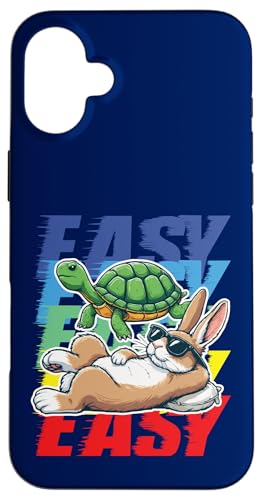 Lustige Tiere – Die Fabel vom Hase und der Schildkröte Hülle für iPhone 16 Plus Lustige Tiere – Die Fabel vom Hase und der Schildkröte Hülle für iPhone 16 Plus von Funny animal kawaii