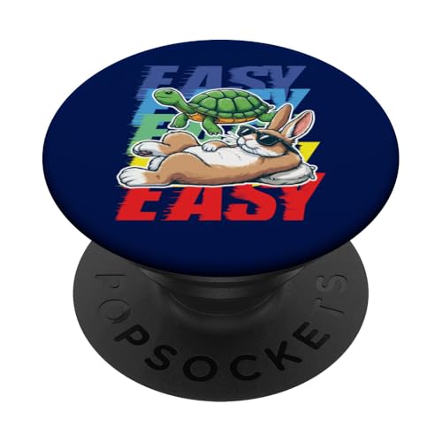 Lustige Tiere – Die Fabel vom Hase und der Schildkröte PopSockets Klebender PopGrip von Funny animal kawaii